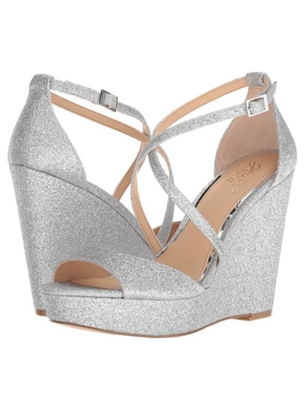 JEWEL BADGLEY MISCHKA | Averie Evening Wedge Sandals